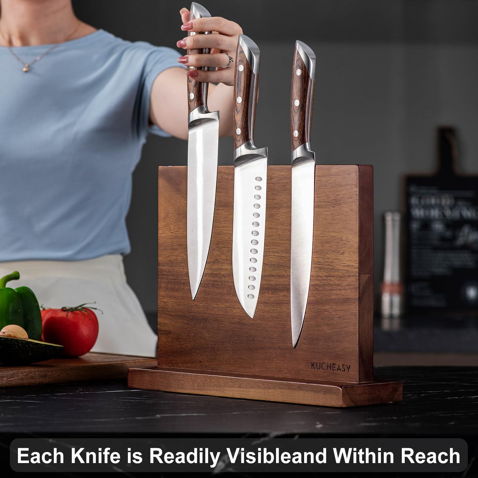 KUCHEASY non-slip base pads and screws giving stable countertop placement benefit