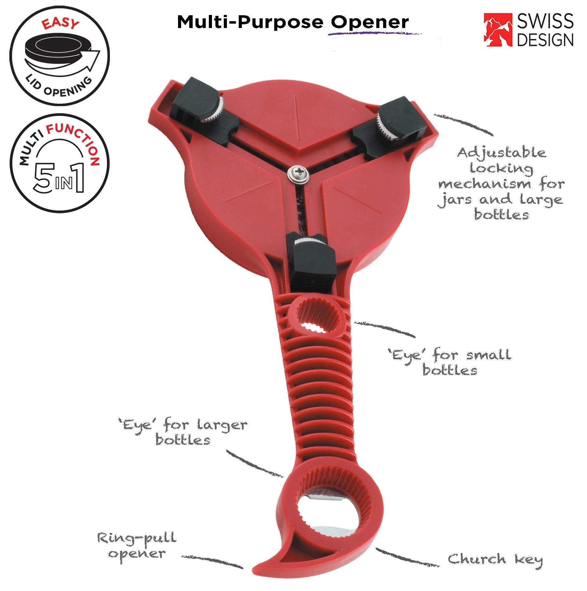 Kuhn Rikon close-up of adjustable jaws offering secure lid gripping
