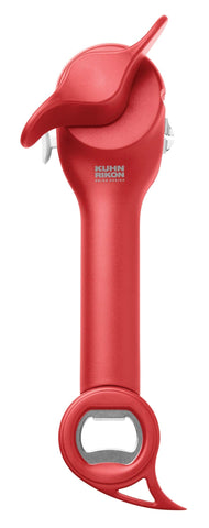 Kuhn Rikon close-up of lock-on grip demonstrating secure hold for safe opening