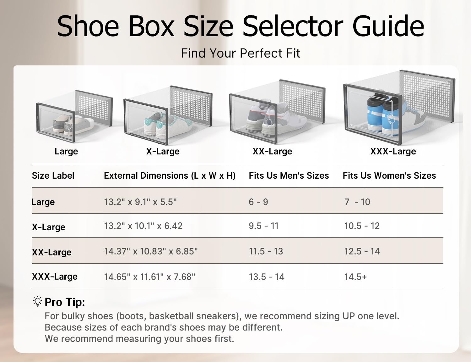 Kuject boxes in an entryway showing stylish display and quick selection benefit