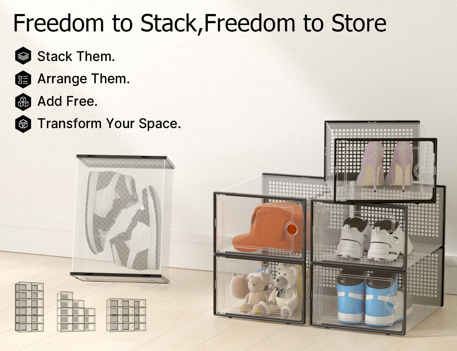 Kuject storing clothes and accessories to show versatile multi-use benefit