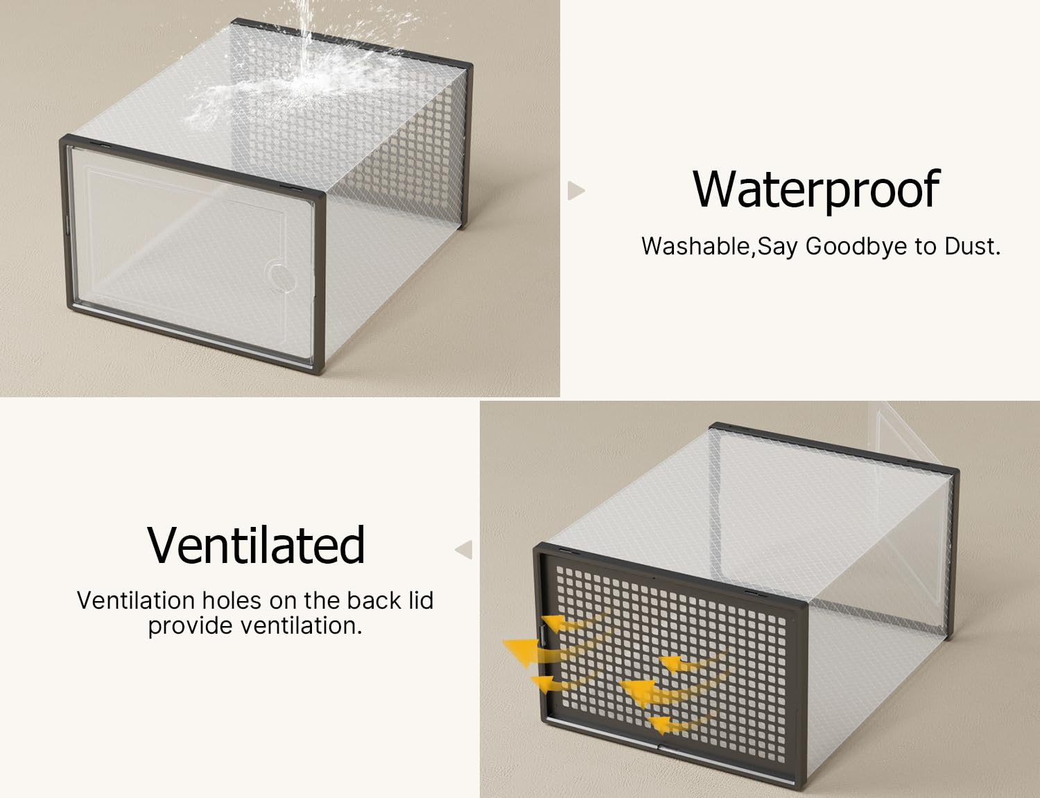 Kuject storing folded clothes and toys showing versatile storage benefit