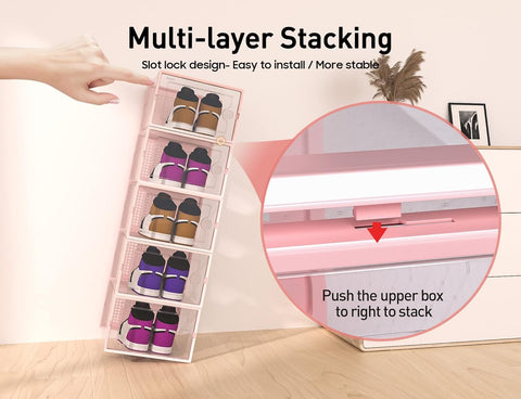 Kuject open box with sneaker illustrating roomy fit and easy access