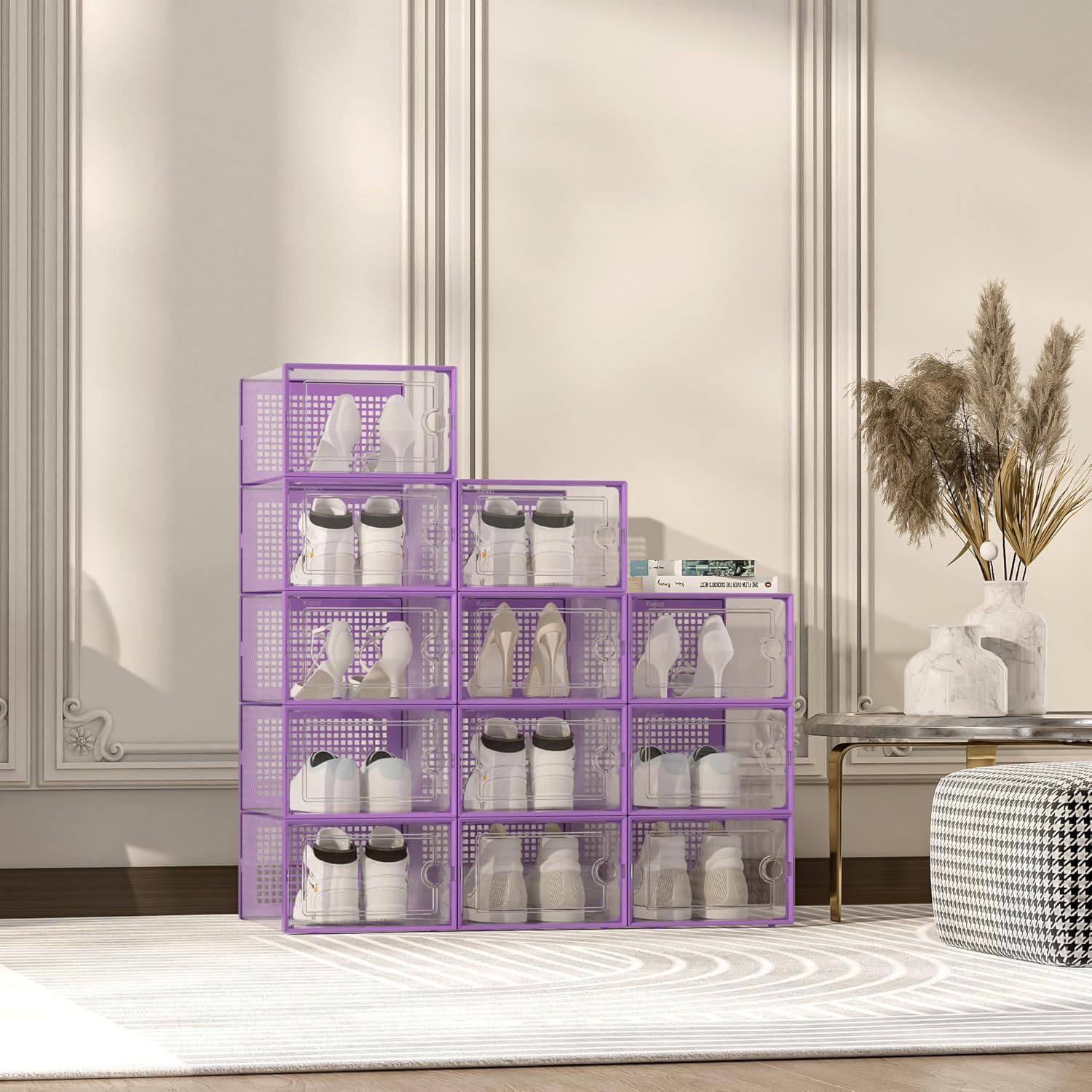 Kuject boxes storing clothes and toys offering multi-use household storage