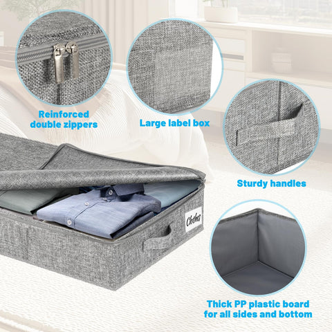 Kukikan filled with blankets and clothes to show organized, space-saving storage