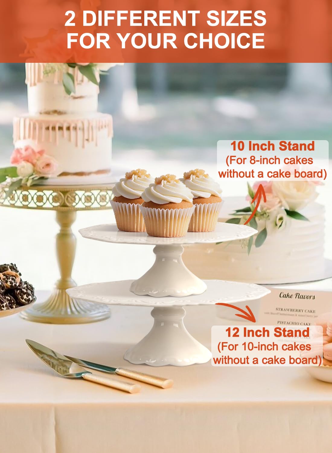 Kukikan beside 8-inch cake board showing accurate scale and fit