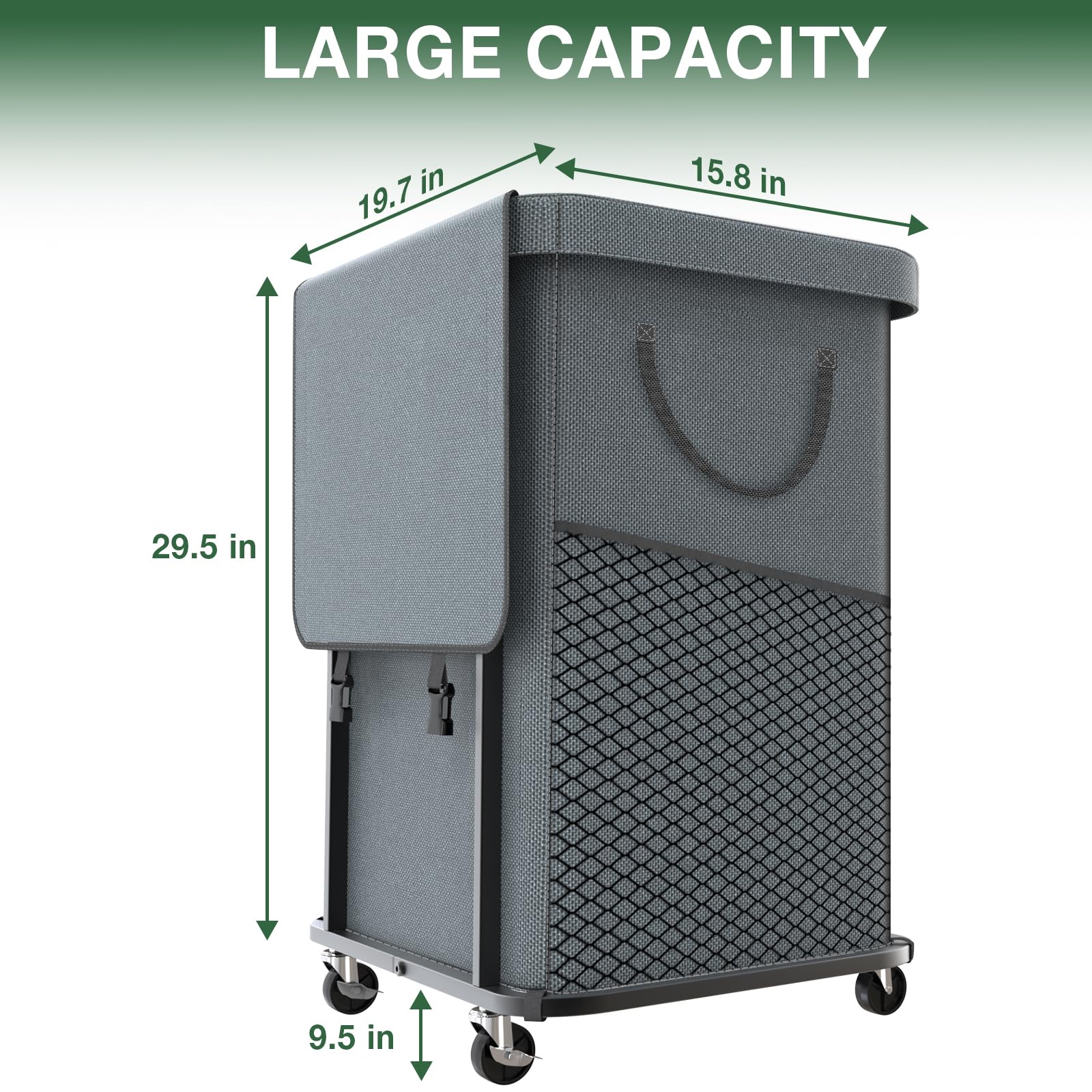kunlabori removed bag and clasps for quick detachment and easy emptying