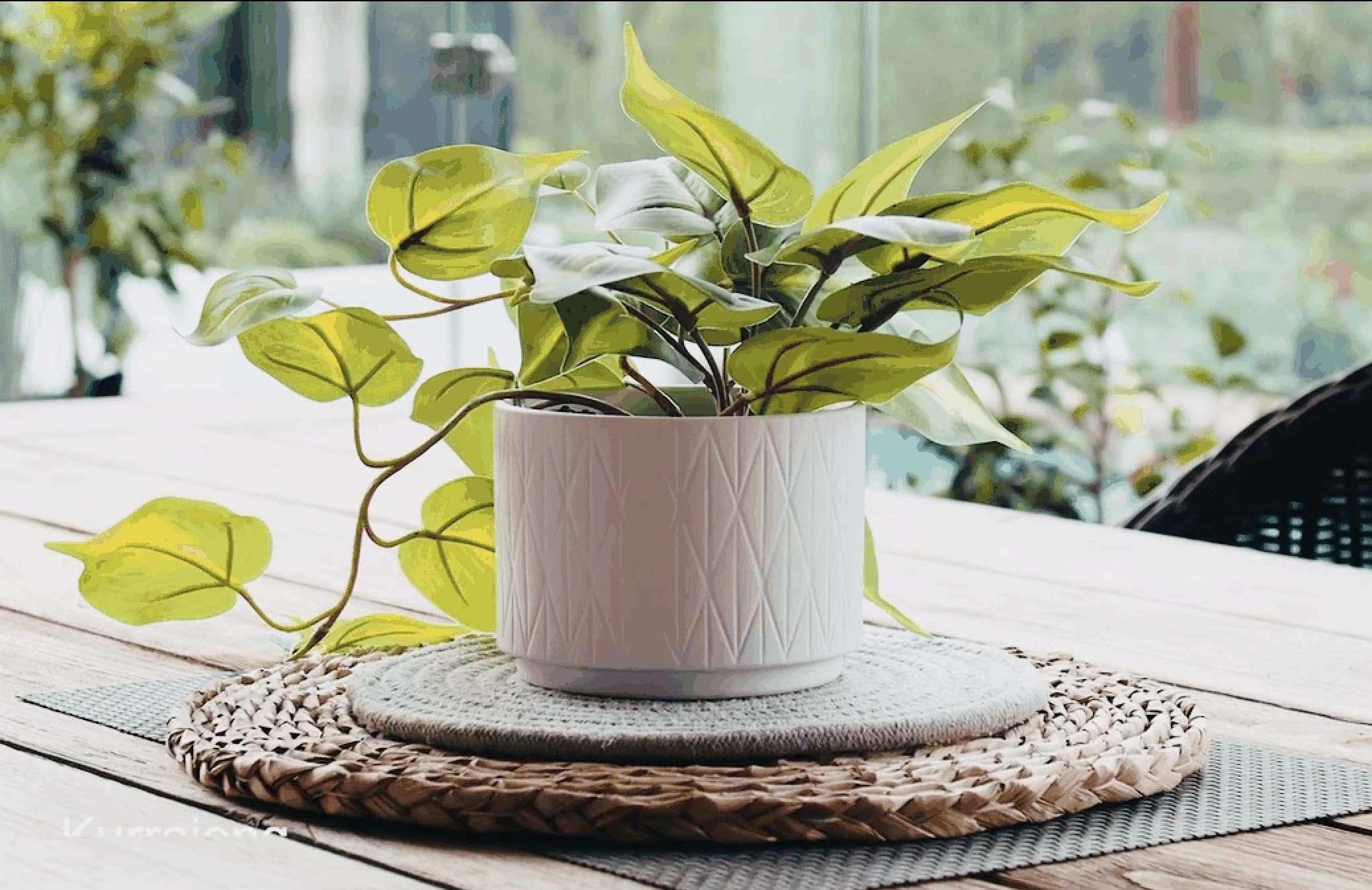 Kurrajong Farmhouse ceramic pot profile showing weighted base and clean matte finish