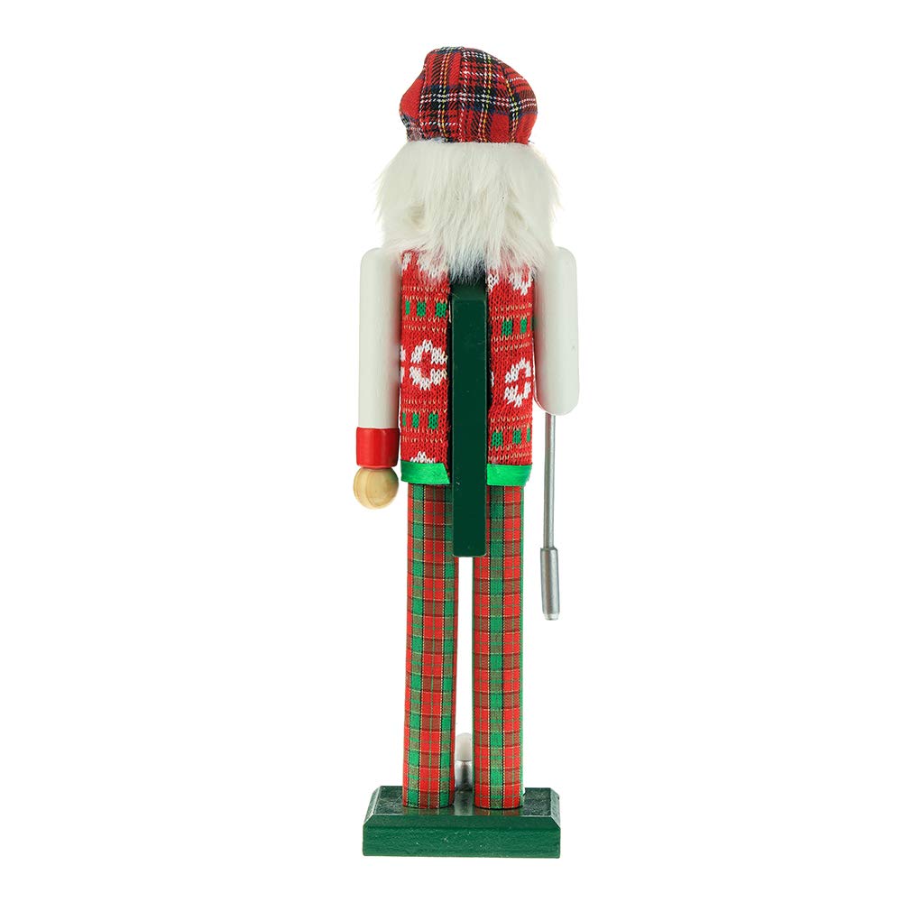 Kurt S. Adler plaid pants pattern emphasizing festive costume design