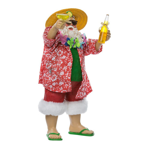 Kurt S. Adler back view of Santa showing hat and garment construction for durability