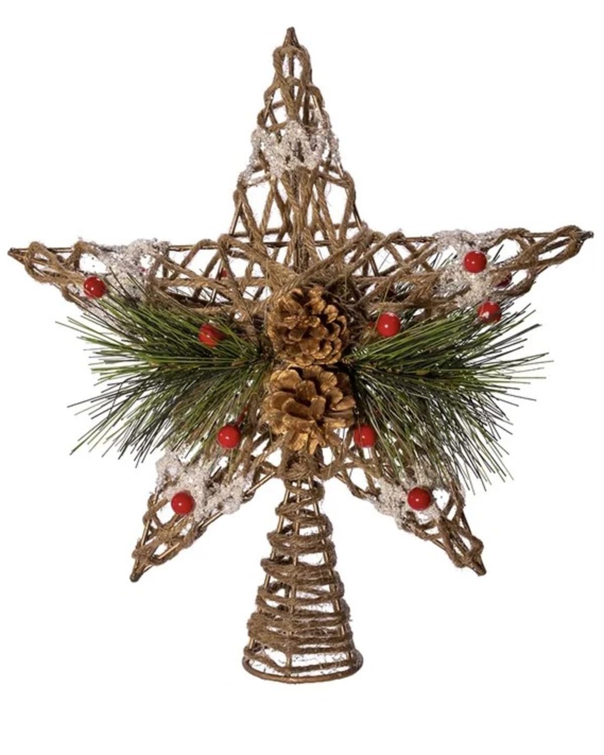 Kurt S. Adler iron base detail displays sturdy attachment for stable tree mounting