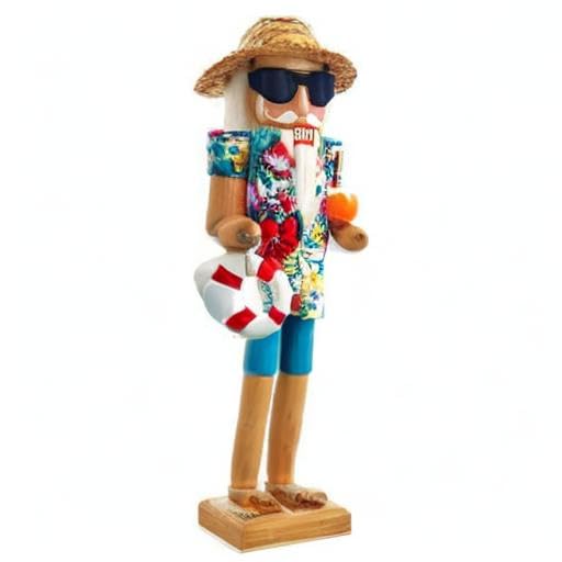 Kurt S. Adler styled on mantel gives coastal holiday decorating idea