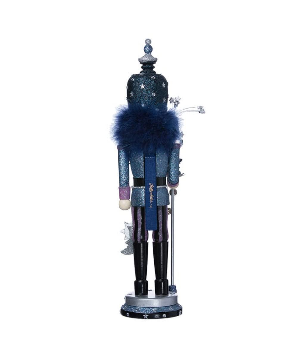 Kurt S. Adler blue and silver staff in hands emphasizing quality finish
