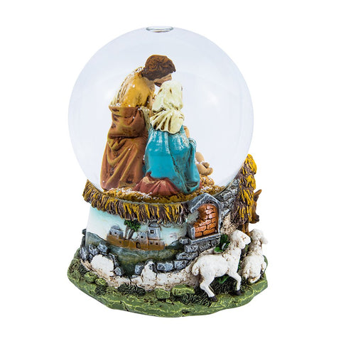 Kurt S. Adler close-up of Mary Joseph and Baby Jesus figures showing hand-painted detail and reverent expression