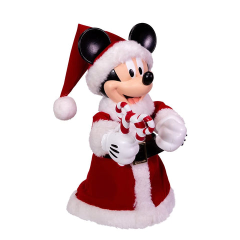 Kurt S. Adler Mickey Mouse front view showing festive costume and cheerful crown