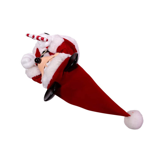 Kurt S. Adler Mickey Mouse topper perched on a decorated tree adding charm