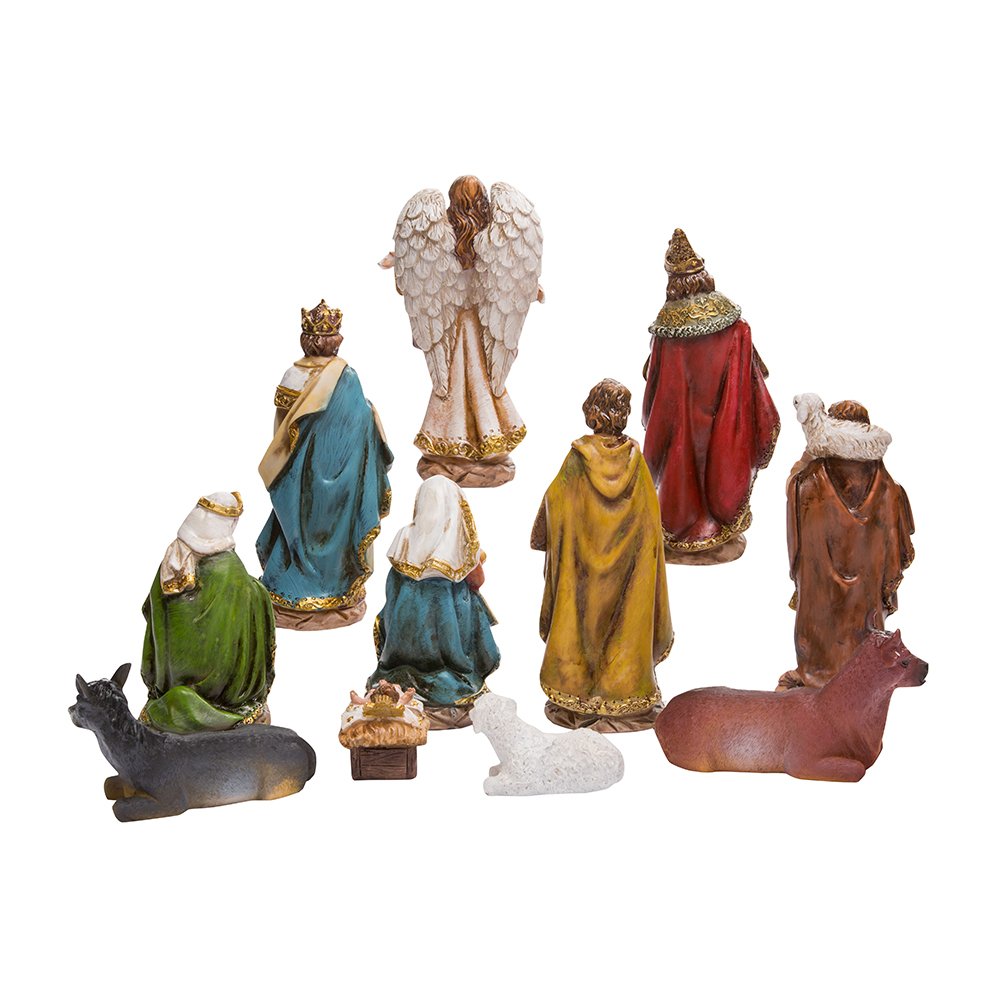 Kurt S. Adler baby Jesus and Mary close-up emphasizing focal point for tabletop displays
