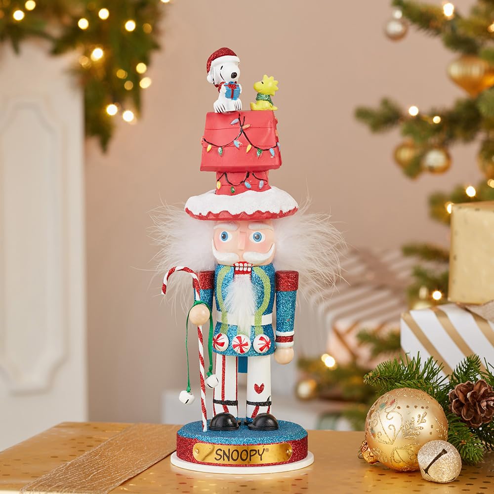 Kurt S. Adler styled on a mantel displaying holiday atmosphere and balance