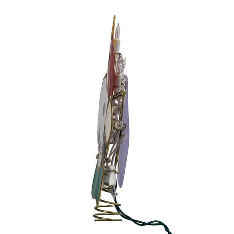 Kurt S. Adler treetop base with cord and spare bulbs visible for easy maintenance