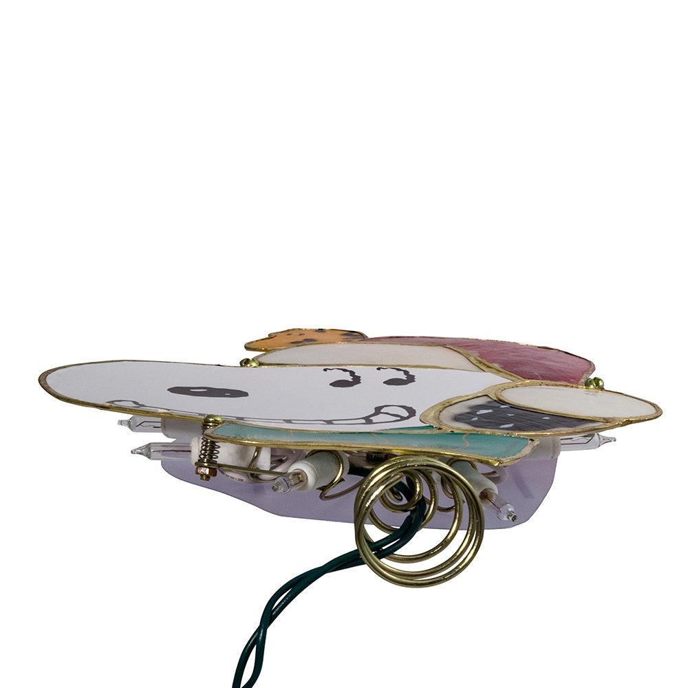 Kurt S. Adler size comparison beside ornaments to show the 9-inch scale
