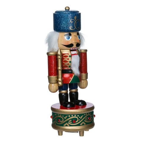 Kurt S. Adler soldier front view showing classic festive design and stable base