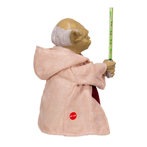 Kurt S. Adler Yoda robe texture close-up showing painted detail and durable finish