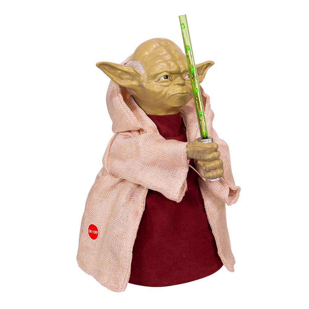Kurt S. Adler Yoda treetop front view highlighting character detail and instant fandom appeal