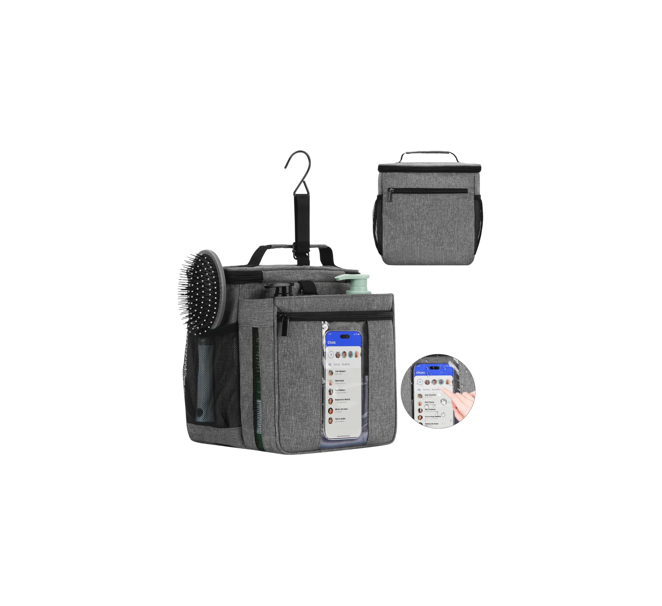 KUSOOFA front view tote showing organized storage and portability