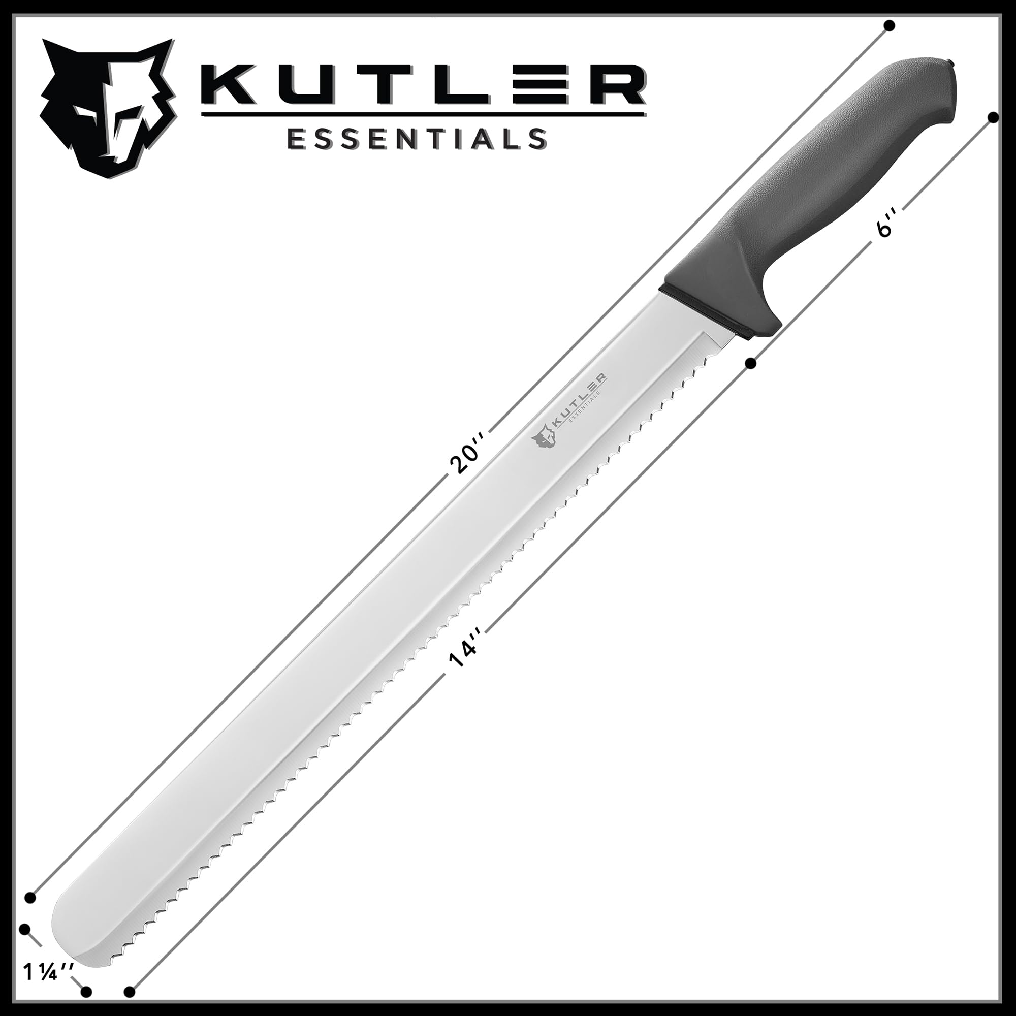 KUTLER blade marking and label showing high-carbon stainless quality
