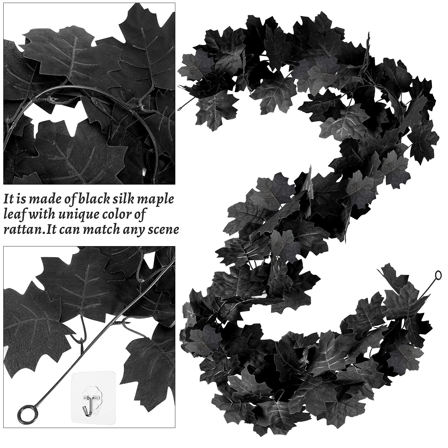 KVCSYAW close-up of leaf texture highlighting realistic look and durable feel