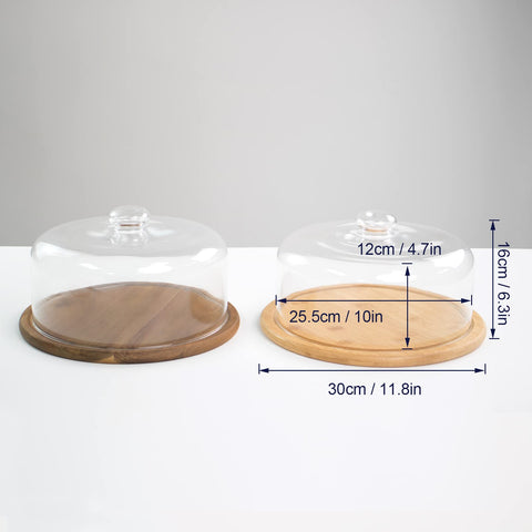 KVMORZE size comparison with dinner plate showing tray dimensions
