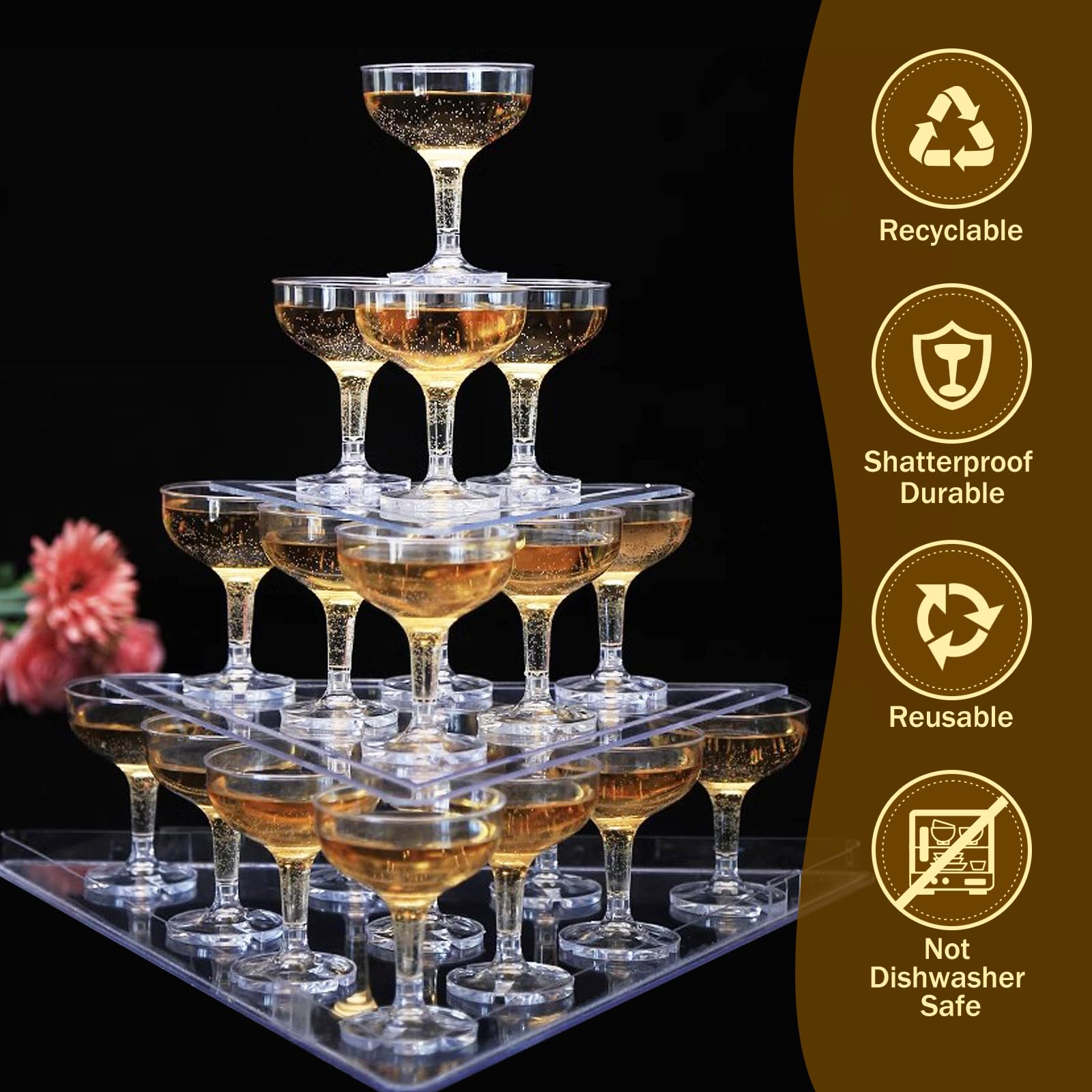 KYAPCK coupes in use at a wedding toast offering upscale appearance and safety