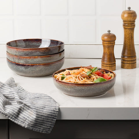 KYBSCZ bowls stacked neatly in cupboard saving space for kitchen organization