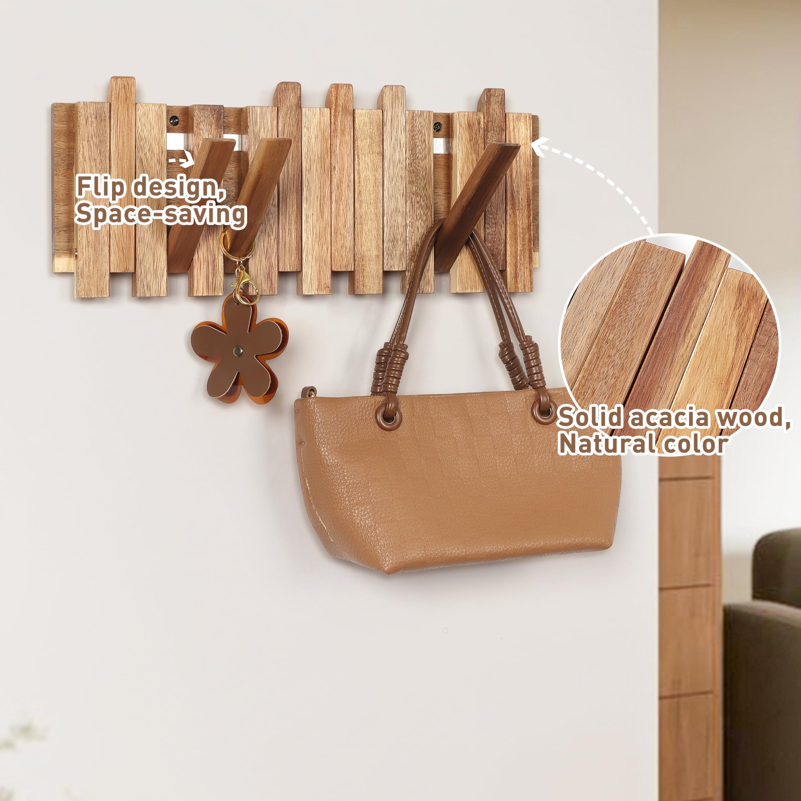 KYIAANY in use entryway with coats demonstrates strong load capacity