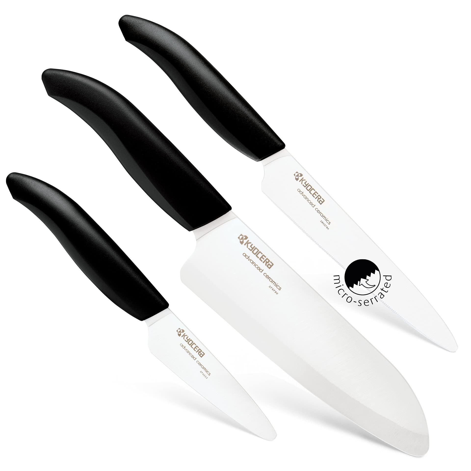 KYOCERA front packaging showing the three-piece set and benefits