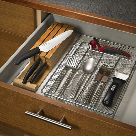 KYOCERA knives in kitchen lifestyle scene suggesting everyday culinary convenience