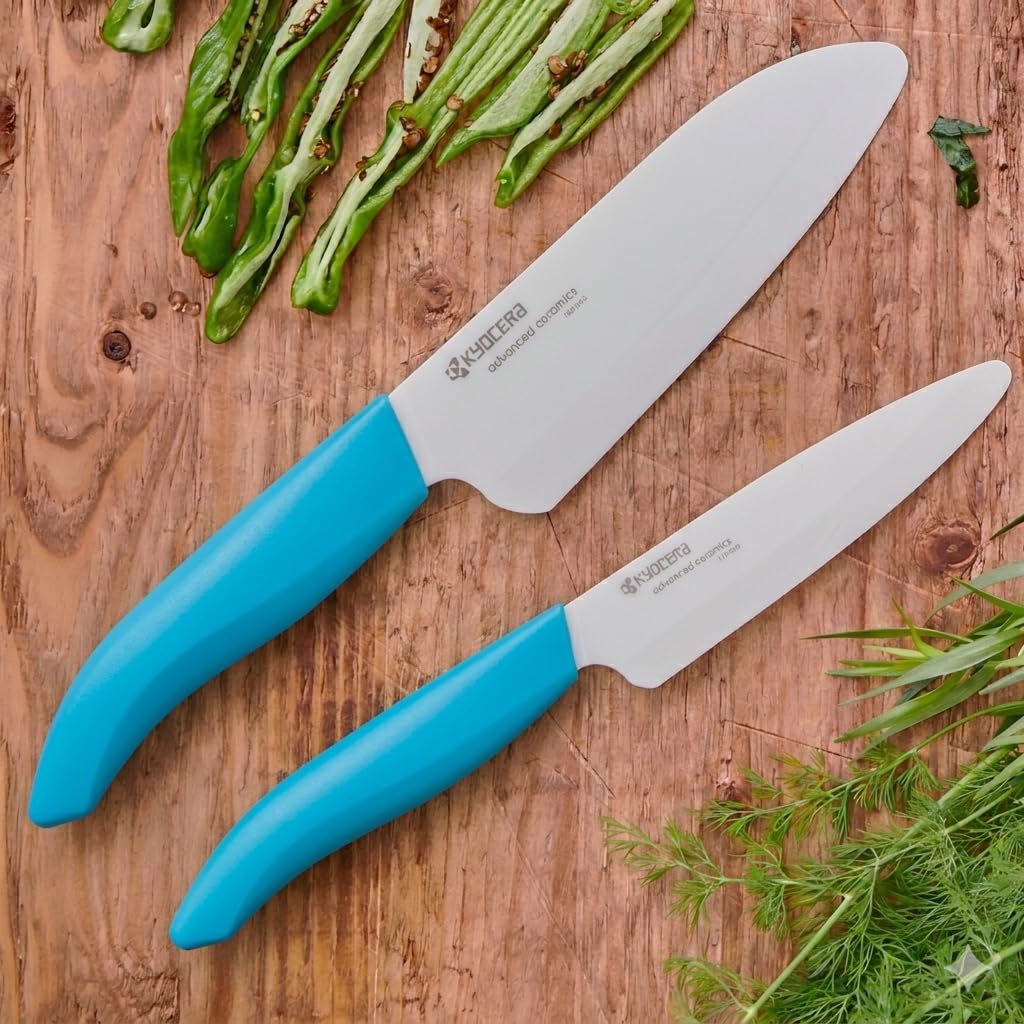 KYOCERA 4.5" utility knife front view demonstrating precise small-cut control