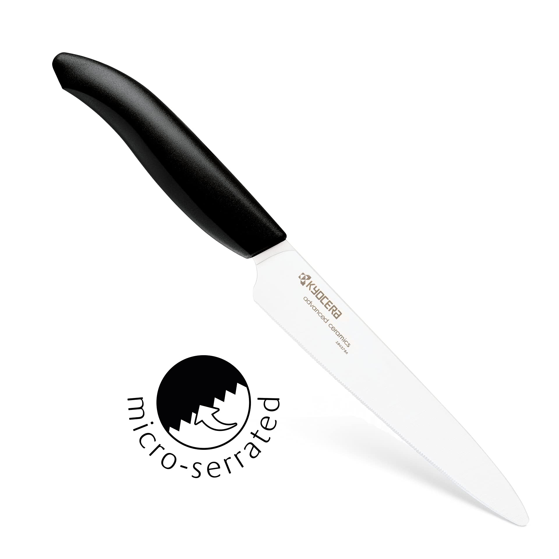 KYOCERA set next to a hand to show compact, user-friendly scale
