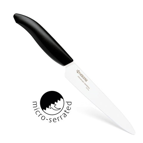KYOCERA set next to a hand to show compact, user-friendly scale