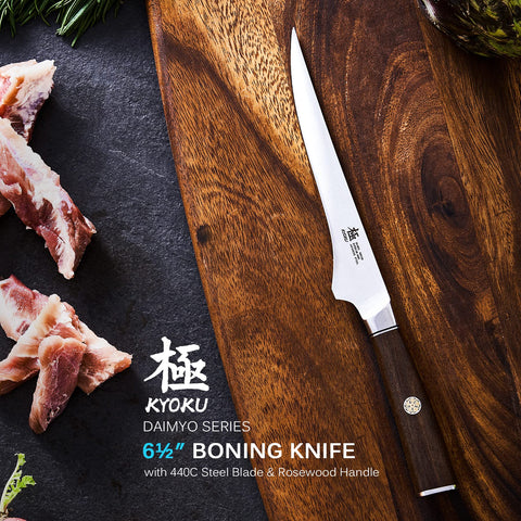 KYOKU blade close-up highlighting 440C edge and polished finish for precise cuts