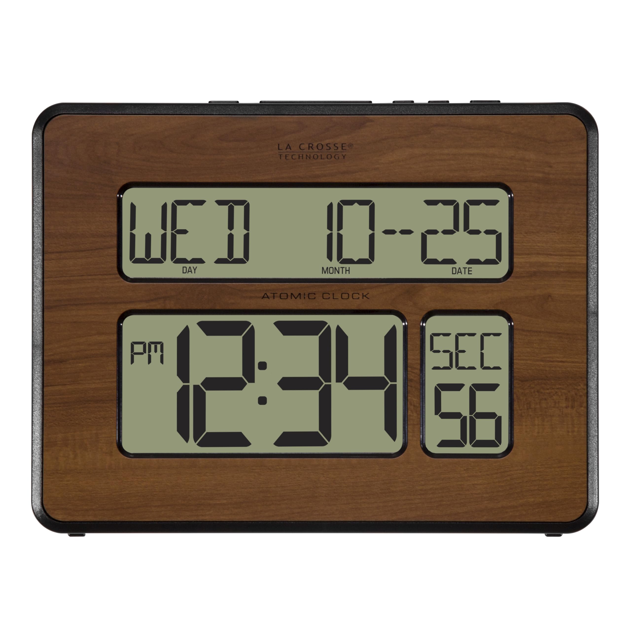 La Crosse Technology close-up of 2-inch digits ensuring easy reading from across a room