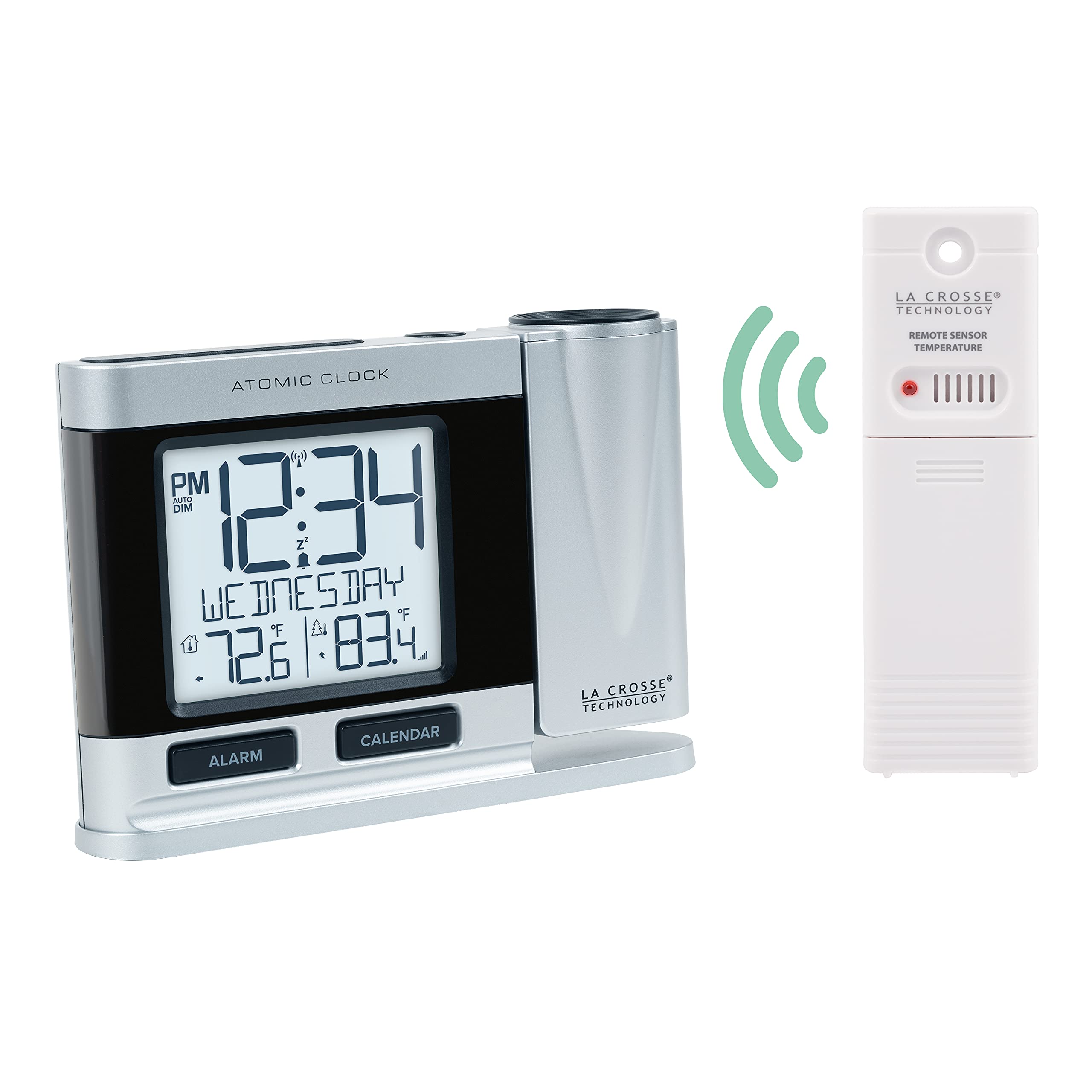 La Crosse Technology back panel with controls showing convenient access and setup benefit