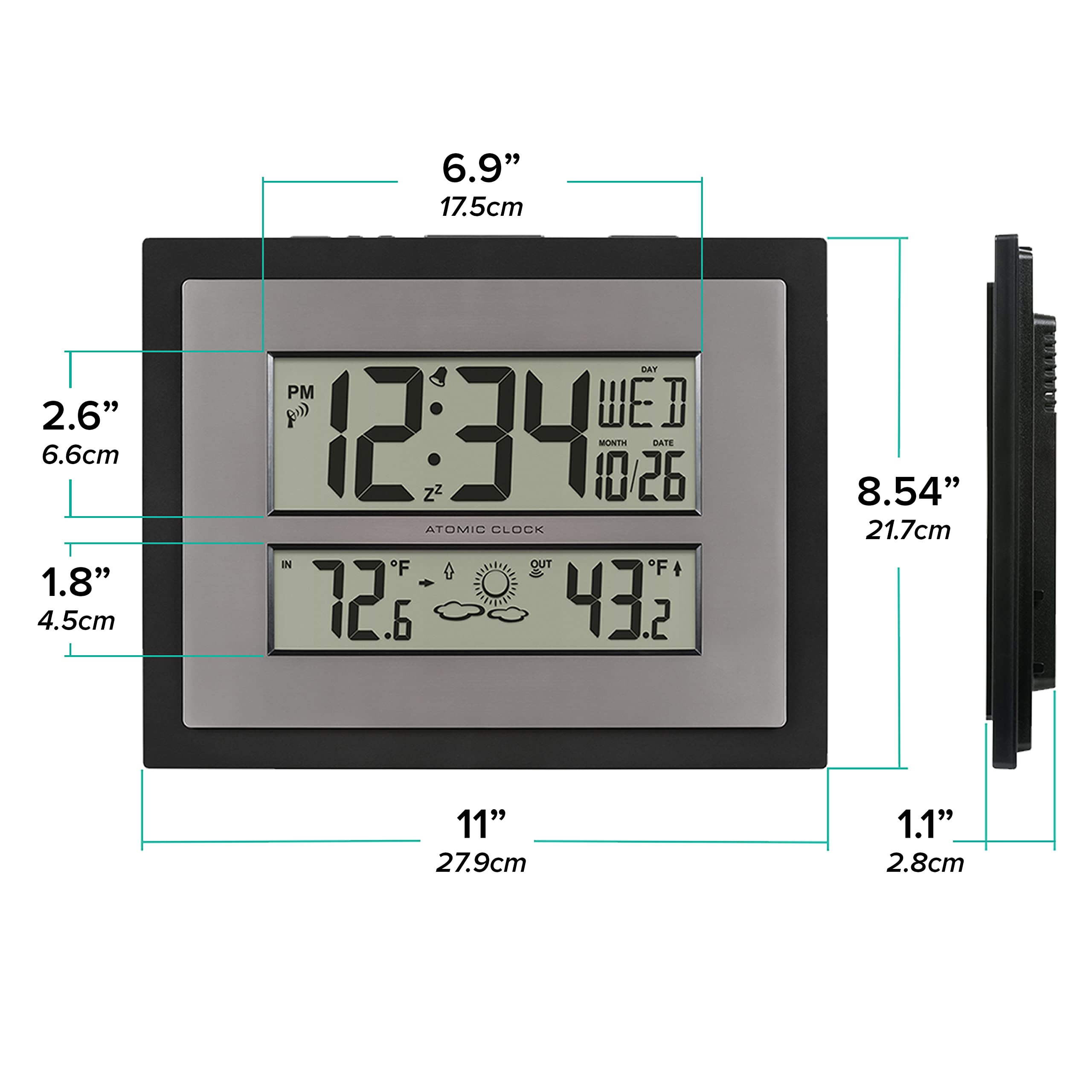 La Crosse Technology open battery compartment showing easy battery installation and maintenance