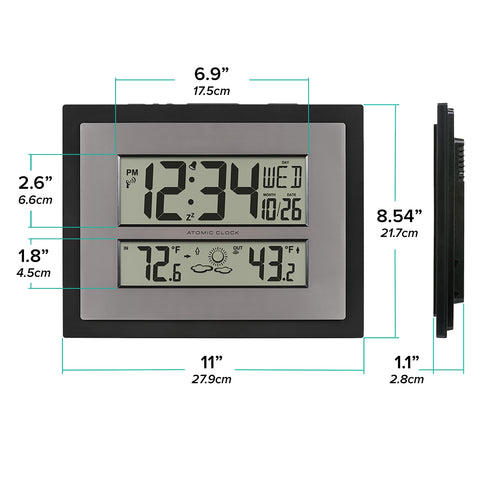 La Crosse Technology open battery compartment showing easy battery installation and maintenance