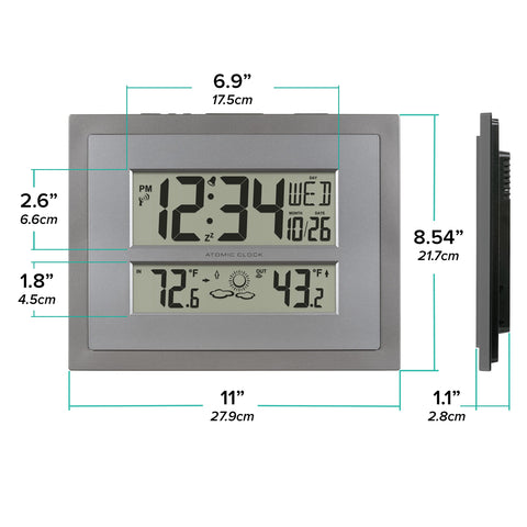 La Crosse Technology kitchen wall clock in lifestyle setting adding modern organization