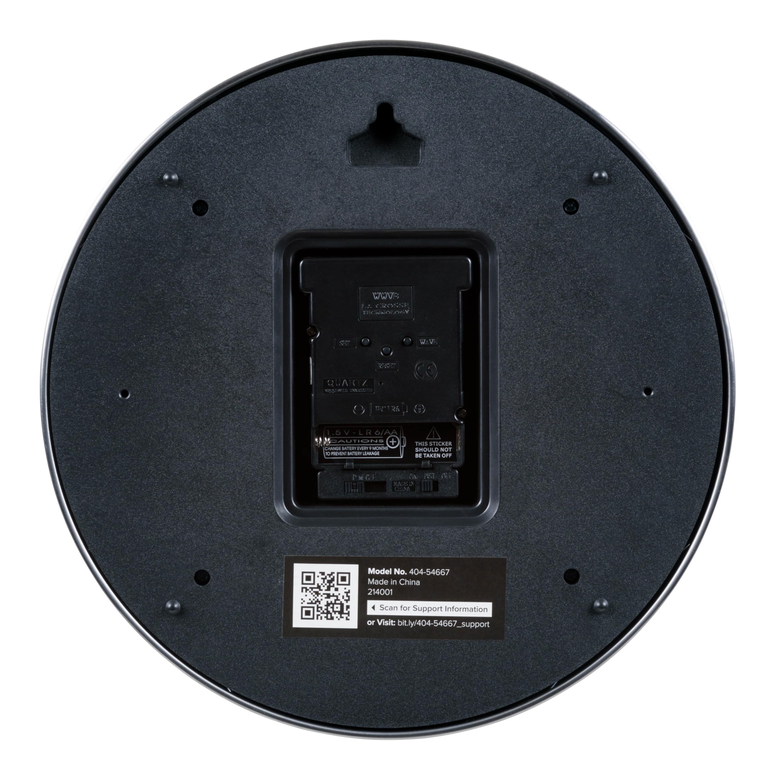 La Crosse Technology side profile flush mount frame fits close to wall for safety