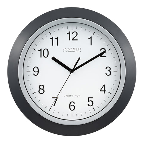 La Crosse Technology front view showing readable dial and sleek frame benefit: easy time reading