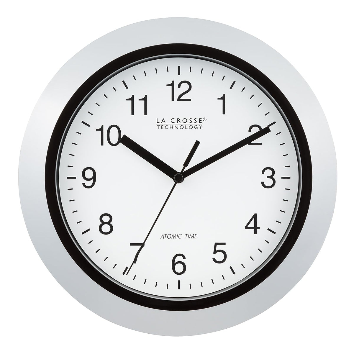 La Crosse Technology front face view showing clear numerals and modern look that aids quick reading