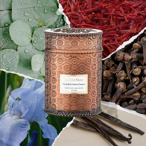 LA JOLIE MUSE embossed jar detail highlighting daisy motif for decorative reuse