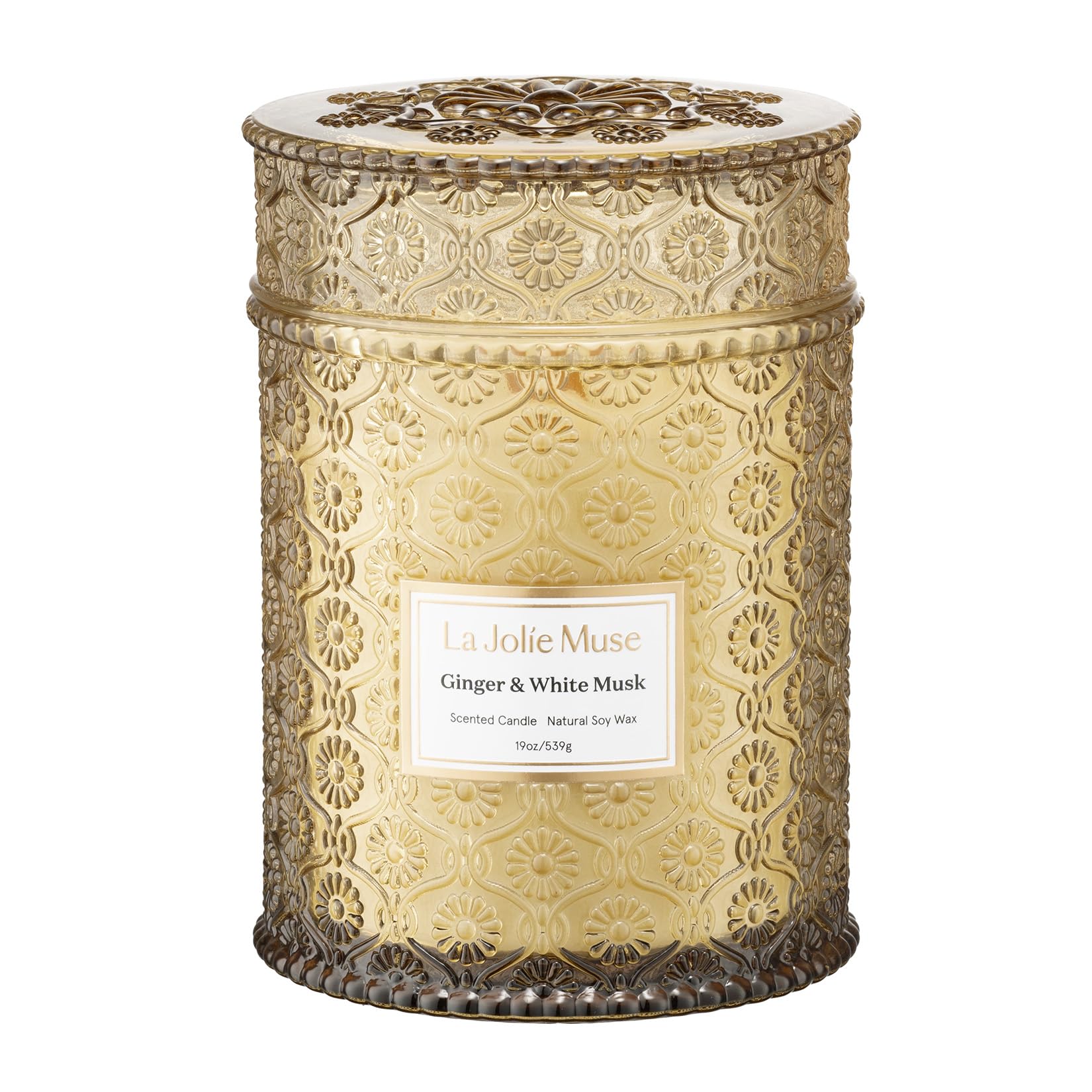 LA JOLIE MUSE front packaging showing jar and ribbon, stylish gifting benefit